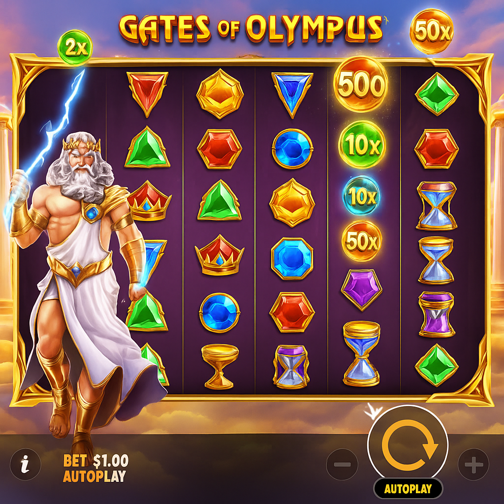 Revolution Casino - Gates of Olympus Slot Game - RTP Élevé