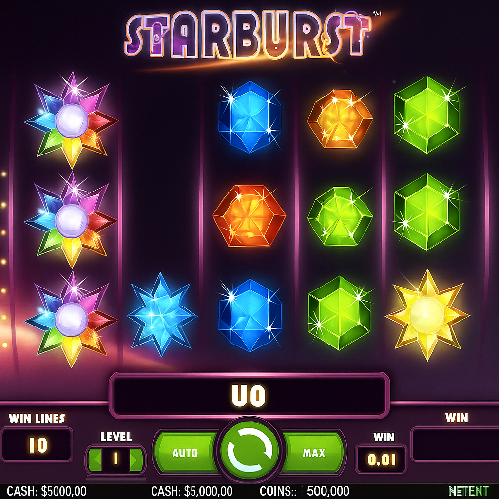Revolution Casino - Starburst Slot Game - Tours Gratuits